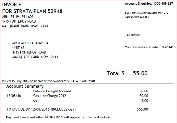 SP52948-Lot-62-Upali-Aranwela-reminder-about-unpaid-gas-heating-levies-for-2012-sent-by-BCS-Strata-Management-15July2016