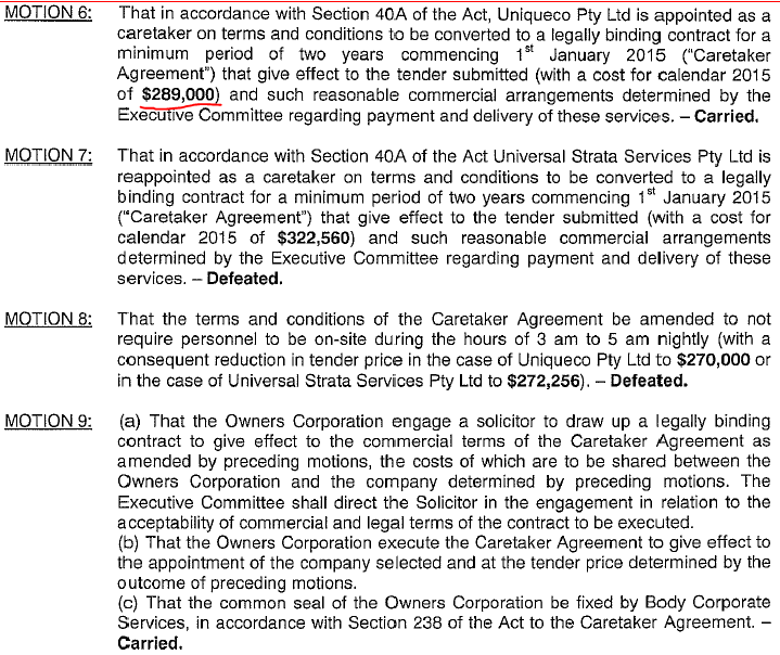SP52948-Uniqueco-Property-Services-won-contract-without-valid-tender-AGM-2014.png