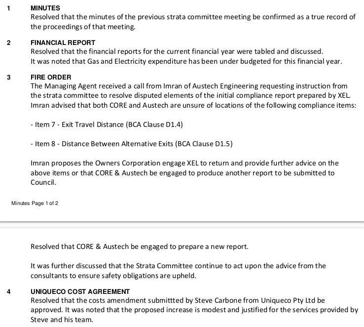 SP52948-extract-from-committee-meeting-9Feb2023-with-undisclosed-financial-status-and-Uniqueco-Property-Services-contract-increase-without-general-meeting-or-competitive-quotes.png