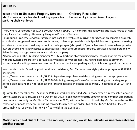 SP52948-Waratah-Strata-Management-prevented-owners-from-voting-on-Motion-10-EGM-27May2025