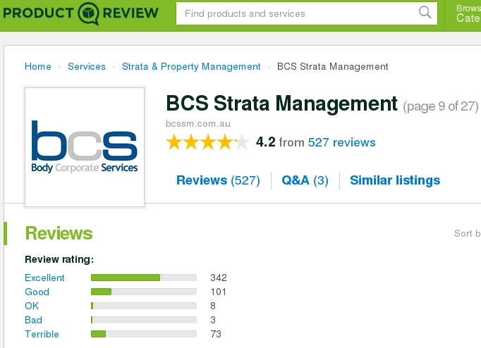 BCS Strata Management change in reviews Dec2017