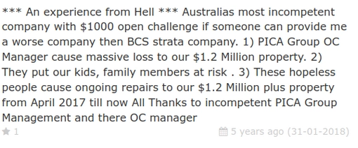 Customer-offering-AUD1000-reward-if-anyone-can-find-worse-strata-company-than-BCS-Strata-Management-31Jan2018.webp